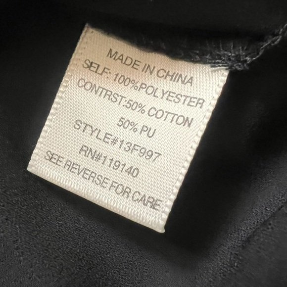 Double Zero Black Sheer Too with Gold Zip Accents Brand New! S - Picture 8 of 9